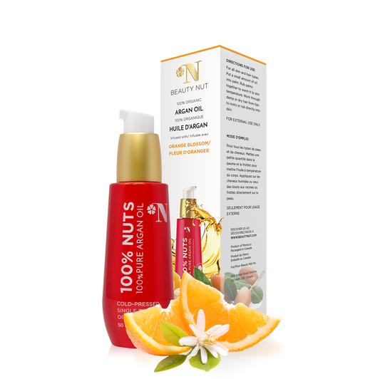 100% Pure Organic Argan Oil with Orange Blossom Essence