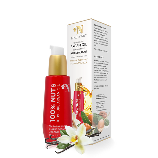 100% Pure Organic Argan Oil with Vanilla Essence