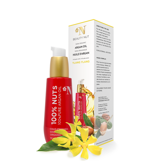 100% Pure Organic Argan Oil with Ylang Ylang Essence